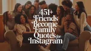 Friends Become Family Quotes for Instagram