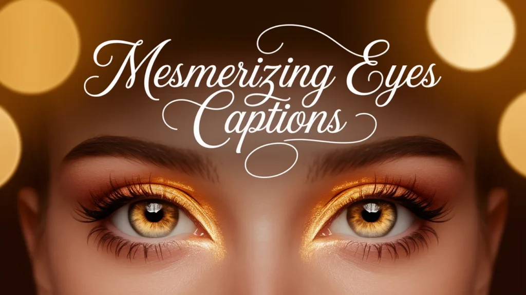Mesmerizing Eyes Captions