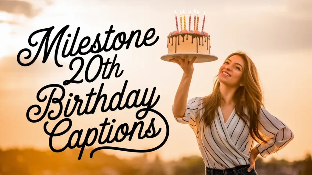 Milestone 20th Birthday Captions