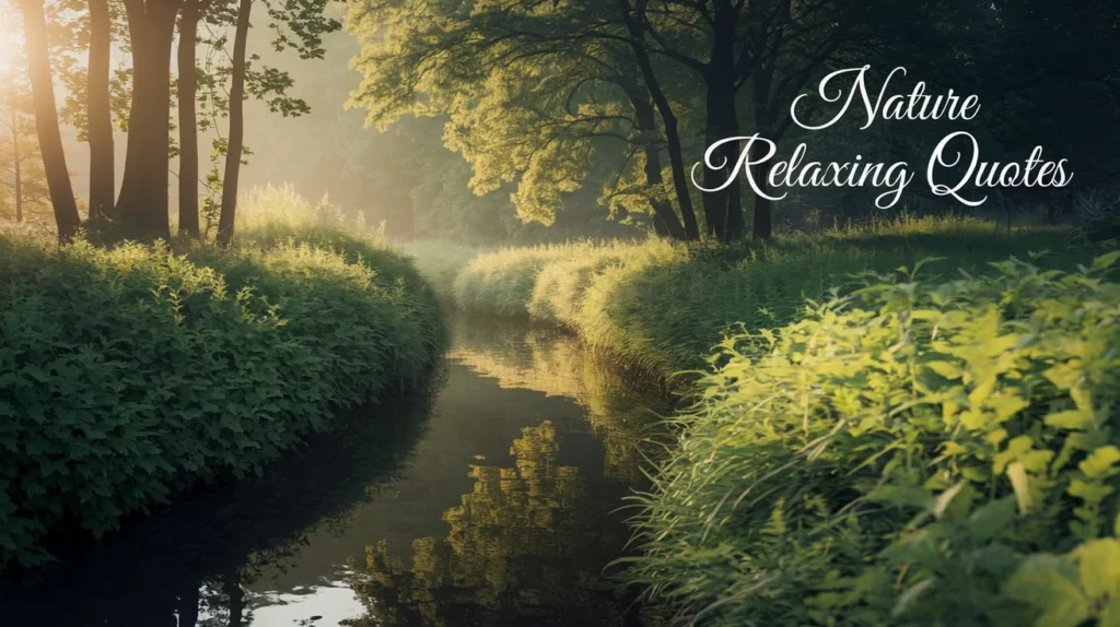 Nature Relaxing Quotes