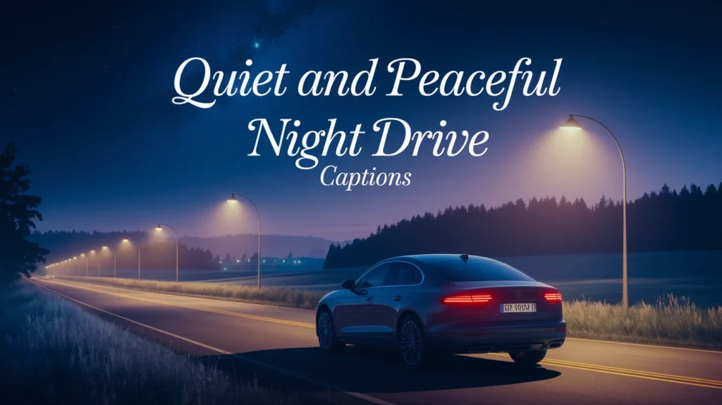Quiet and Peaceful Night Drive Captions