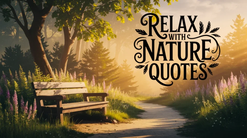 Relax with Nature Quotes