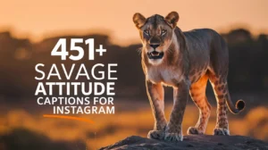 Savage Attitude Captions for Instagram